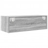 Szafka RTV Szara Sonoma 80x31x25,5 cm Drewno klejone