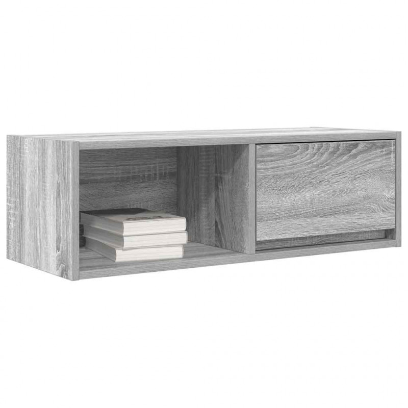Szafki RTV 2 szt. Szary Sonoma 80x31x25,5 cm Drewno klejone