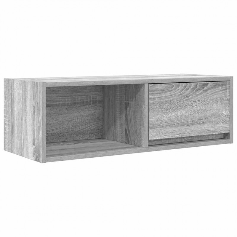 Szafki RTV 2 szt. Szary Sonoma 80x31x25,5 cm Drewno klejone