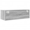 Szafki RTV 2 szt. Szary Sonoma 80x31x25,5 cm Drewno klejone