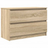 Szafka RTV Sonoma Oak 80x35x54 cm Drewno klejone
