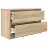 Szafka RTV Sonoma Oak 80x35x54 cm Drewno klejone