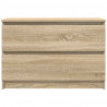Szafka RTV Sonoma Oak 80x35x54 cm Drewno klejone