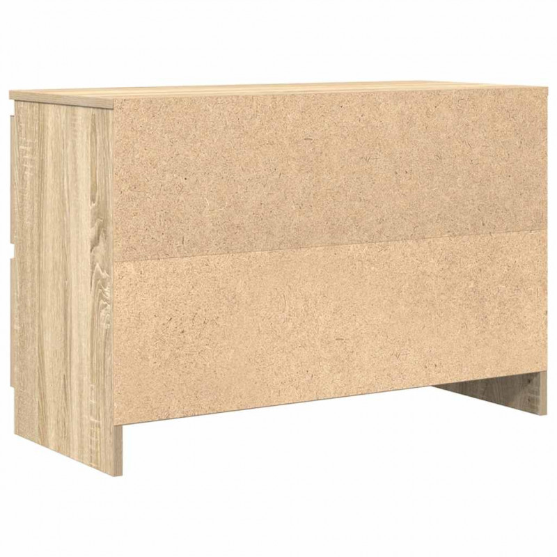 Szafka RTV Sonoma Oak 80x35x54 cm Drewno klejone