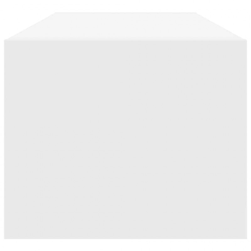 Szafka RTV Biała 100x31x25,5 cm Drewno klejone