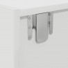 Szafka RTV Biała 100x31x25,5 cm Drewno klejone