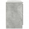 Szafka RTV Betonowa Szara 80x35x54 cm Drewno klejone