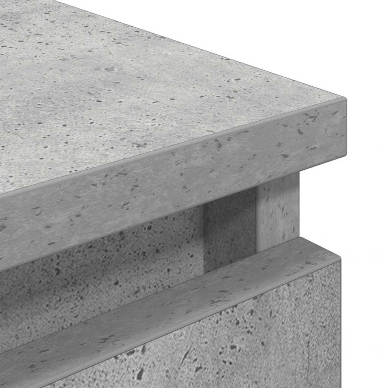 Szafka RTV Betonowa Szara 80x35x54 cm Drewno klejone