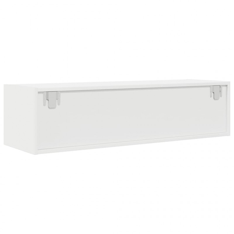 Szafki pod TV 2 szt. Białe 100x31x25,5 cm Drewno klejone