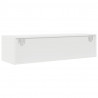 Szafki pod TV 2 szt. Białe 100x31x25,5 cm Drewno klejone