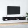 Szafki RTV 2 szt. Dąb czarny 100x31x25,5 cm Drewno klejone
