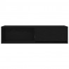 Szafki RTV 2 szt. Dąb czarny 100x31x25,5 cm Drewno klejone