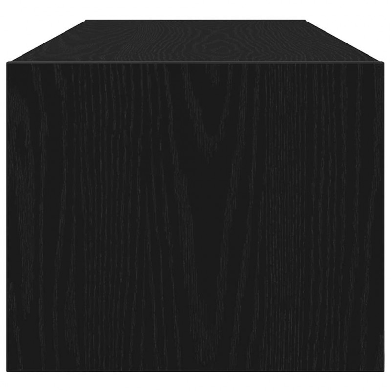 Szafki RTV 2 szt. Dąb czarny 100x31x25,5 cm Drewno klejone