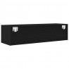 Szafki RTV 2 szt. Dąb czarny 100x31x25,5 cm Drewno klejone