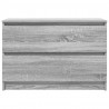Szafka RTV Szara Sonoma 80x35x54 cm Drewno klejone