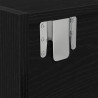 Szafki RTV 2 szt. Dąb czarny 100x31x25,5 cm Drewno klejone