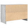 Szafka RTV Szara Sonoma 80x35x54 cm Drewno klejone