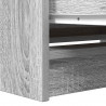 Szafka RTV Szara Sonoma 80x35x54 cm Drewno klejone