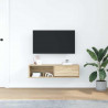 Szafka RTV Sonoma Oak 100x31x25,5 cm Drewno klejone