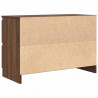 Szafka RTV Brązowy Dąb 80x35x54 cm Drewno klejone