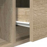 Szafki RTV 2 szt. Dąb Sonoma 100x31x25,5 cm Drewno klejone