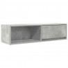 Szafka RTV Beton Szary 100x31x25,5 cm Drewno klejone
