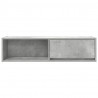 Szafka RTV Beton Szary 100x31x25,5 cm Drewno klejone