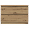Szafka RTV Artisan Oak 80x35x54 cm Drewno klejone