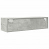Szafka RTV Beton Szary 100x31x25,5 cm Drewno klejone
