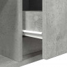 Szafka RTV Beton Szary 100x31x25,5 cm Drewno klejone