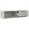 Szafki RTV 2 szt. Beton Szary 100x31x25,5 cm Drewno klejone