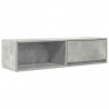 Szafki RTV 2 szt. Beton Szary 100x31x25,5 cm Drewno klejone