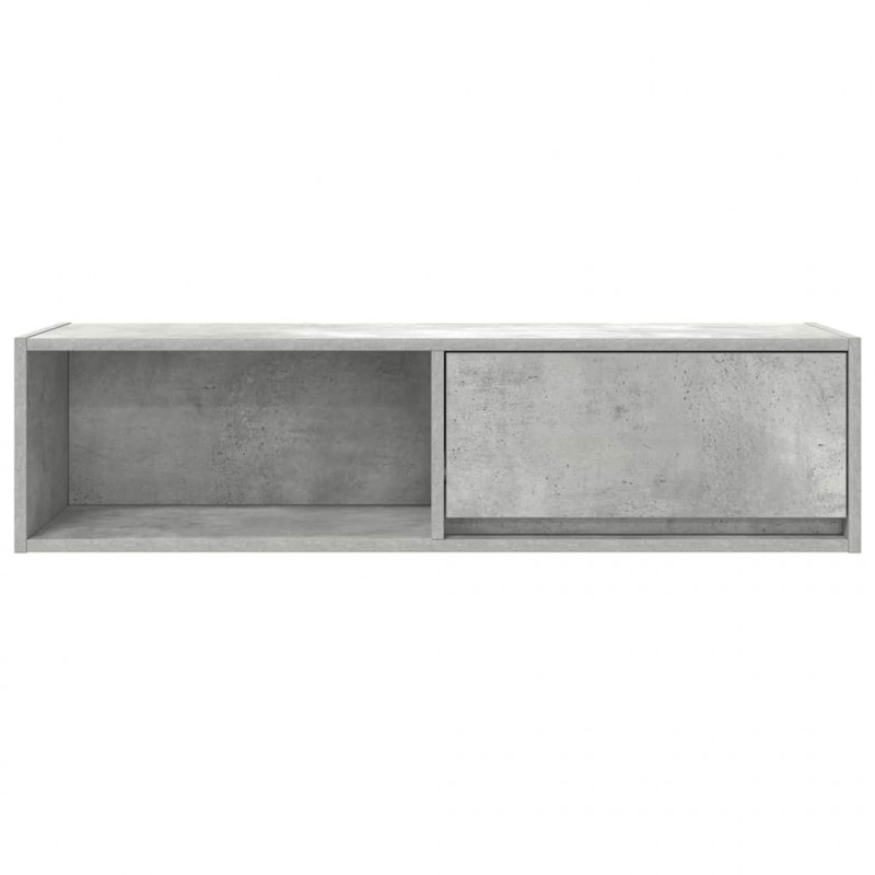 Szafki RTV 2 szt. Beton Szary 100x31x25,5 cm Drewno klejone