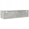 Szafki RTV 2 szt. Beton Szary 100x31x25,5 cm Drewno klejone