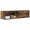 Szafka RTV Dąb wędzony 100x31x25,5 cm Drewno klejone