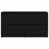 Szafka pod TV Czarna 100x35x54 cm Drewno klejone