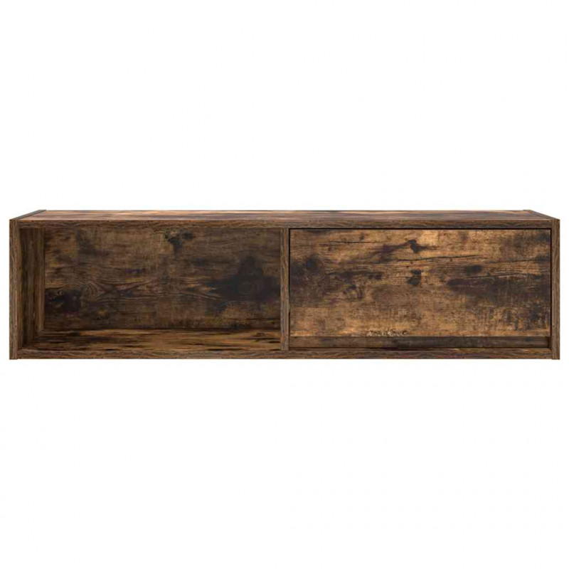 Szafka RTV Dąb wędzony 100x31x25,5 cm Drewno klejone