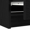 Szafka pod TV Czarna 100x35x54 cm Drewno klejone