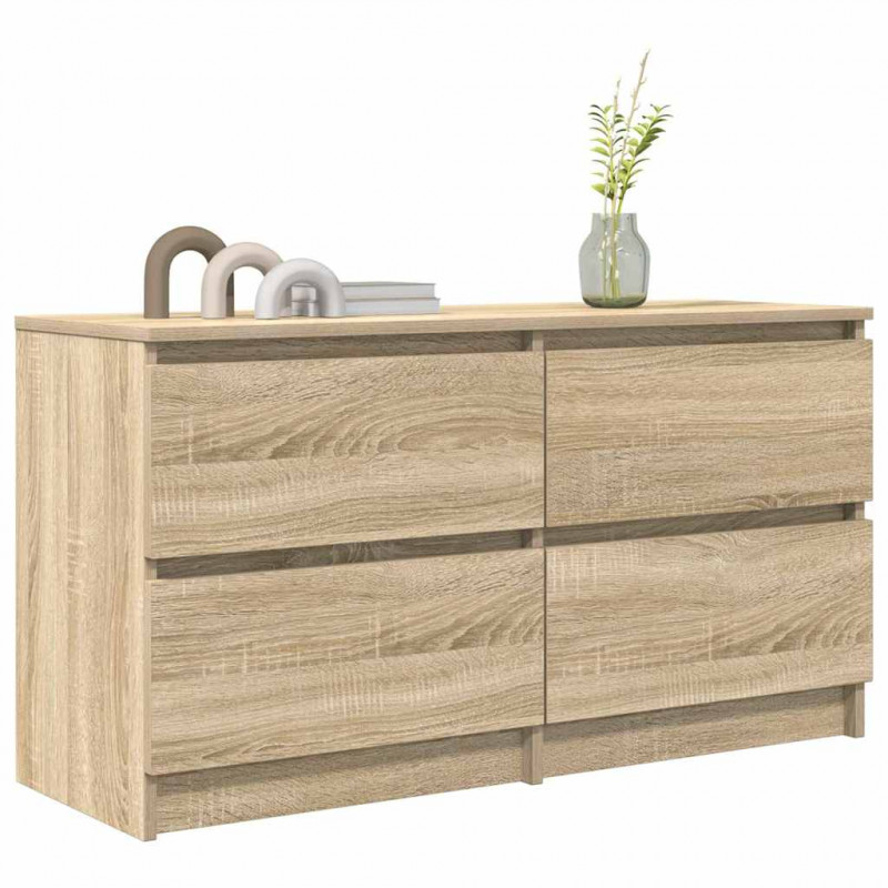 Szafka RTV Sonoma Oak 100x35x54 cm Drewno klejone