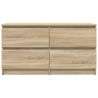 Szafka RTV Sonoma Oak 100x35x54 cm Drewno klejone