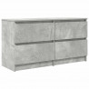Szafka RTV Beton Szary 100x35x54 cm Drewno klejone