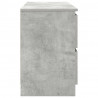 Szafka RTV Beton Szary 100x35x54 cm Drewno klejone