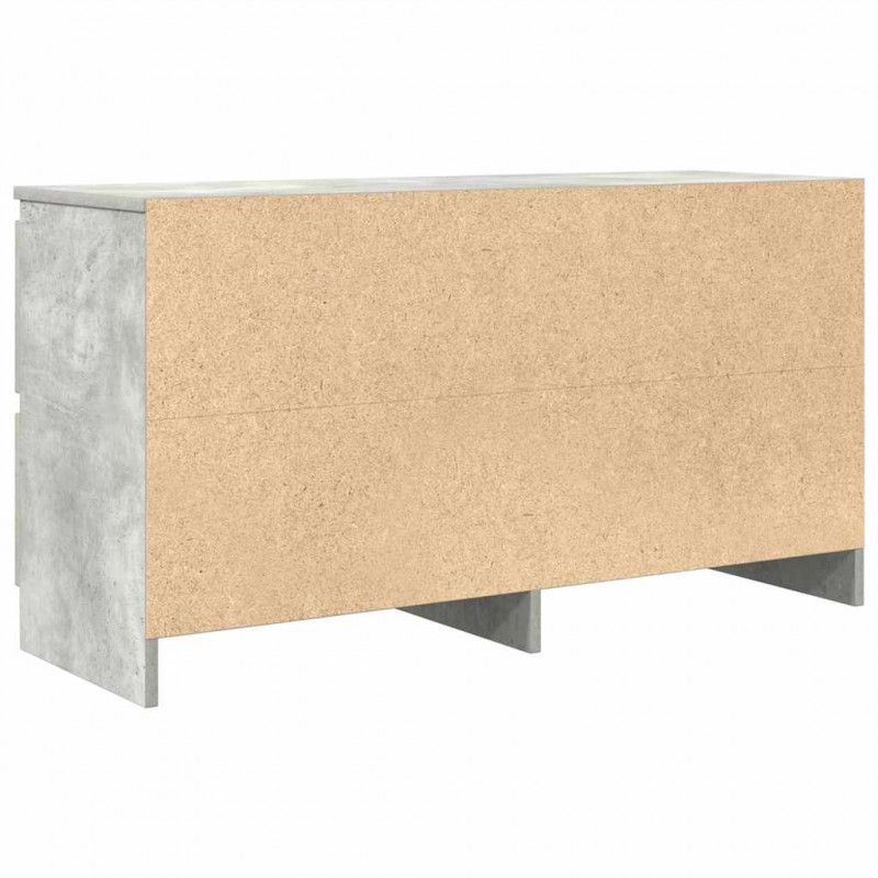 Szafka RTV Beton Szary 100x35x54 cm Drewno klejone