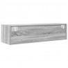 Szafka RTV Szara Sonoma 100x31x25,5 cm Drewno klejone