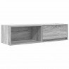 Szafki RTV 2 szt. Szary Sonoma 100x31x25,5 cm Drewno klejone