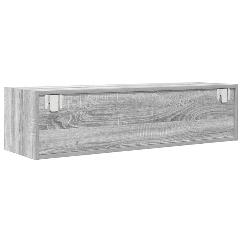 Szafki RTV 2 szt. Szary Sonoma 100x31x25,5 cm Drewno klejone