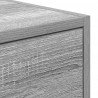 Szafki RTV 2 szt. Szary Sonoma 100x31x25,5 cm Drewno klejone