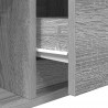 Szafki RTV 2 szt. Szary Sonoma 100x31x25,5 cm Drewno klejone