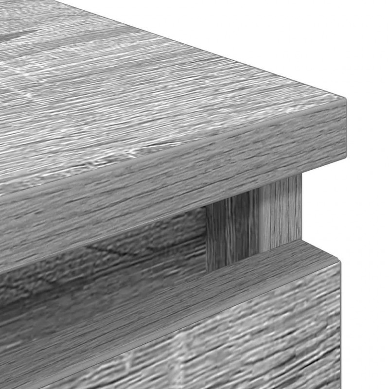 Szafka RTV Szara Sonoma 100x35x54 cm Drewno klejone