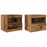 Szafka Nocna z szufladą 2 pcs Stare drewno 50 x 40 x 45 cm